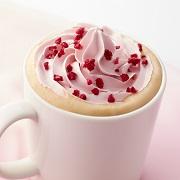 バレンタインにぴったりなピンクのホイップ「ルビーチョコ＆ホワイトモカ」が新発売！