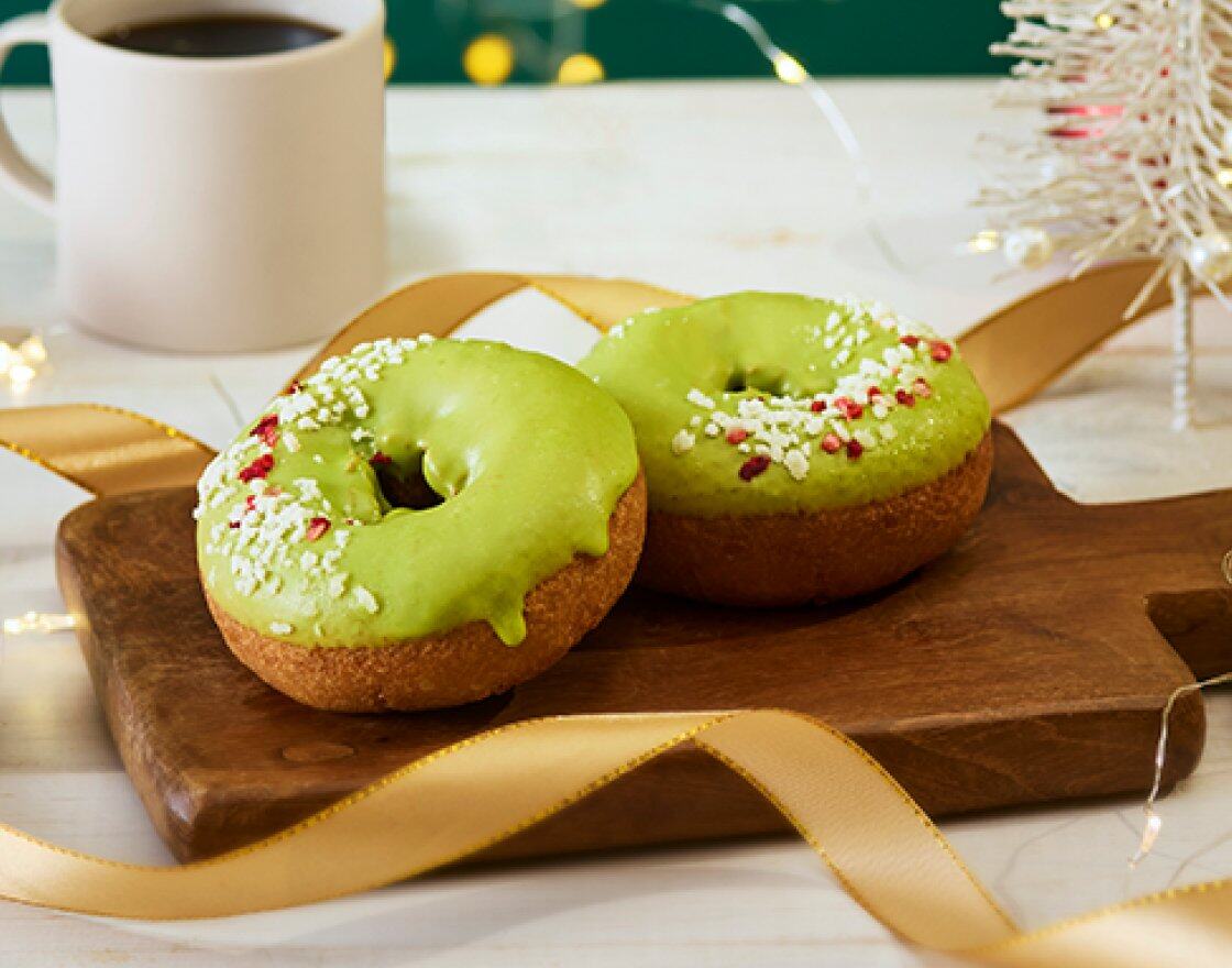ピスタチオのリースドーナツ