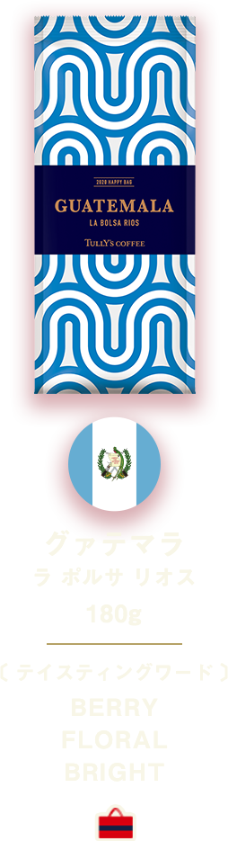 グァテマラ ラ ボルサ リオス 180g 〔 テイスティングワード 〕BERRY FLORAL BRIGHT