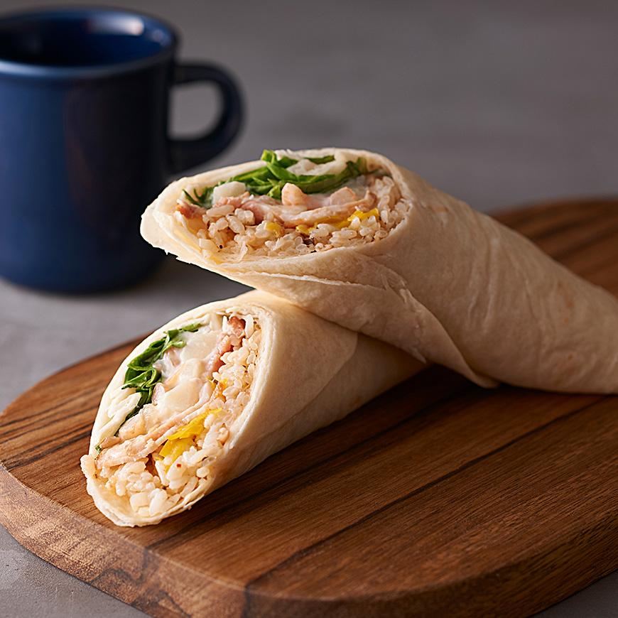 サラダライスラップ きのこチャウダー