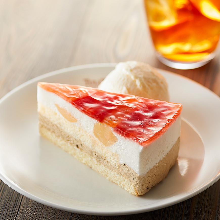 紅茶と桃のシブーストセット