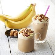 バナナホイップクリームがとろける「バナナキャラメルクランチラテ」が発売